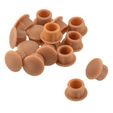 Καπάκι Φ8mm Καφέ Ανοιχτό Πλαστικό