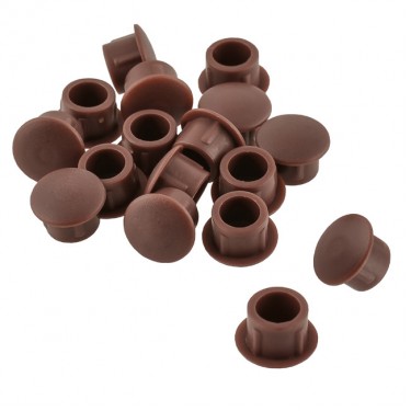 Καπάκι Καφέ Πλαστικό Φ6mm 20Τμχ