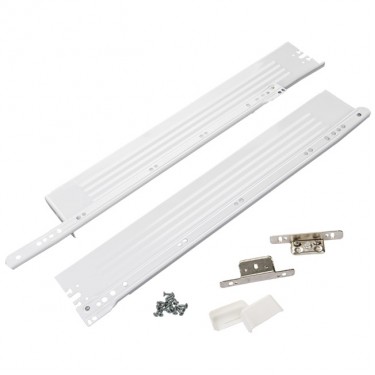 Κιτ Κατασκευής Συρταριού (DIY) Λευκό Ατσάλι 500mm