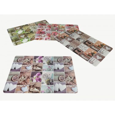 Σουπλά -Hearts- 43.5x28.5cm Σε 4 Σχέδια