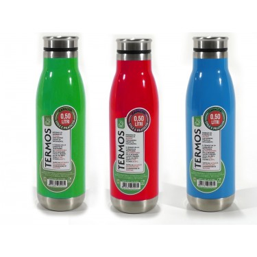 Θερμός 500ml Μέταλλο Σε 3 Χρώματα