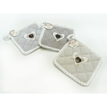 Πετσετάκι Κουζίνας Τετράγωνο 100%  Βαμβακερό 17x17cm Σε 3 Χρώματα