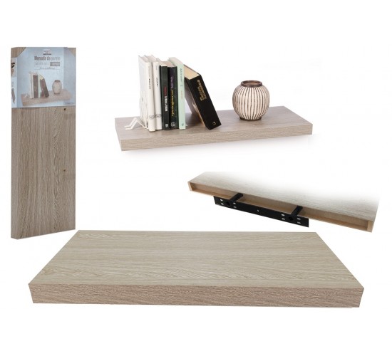 Ράφι Τοίχου Φυσικό Μελαμίνη 60x23.5x3.8cm Ράφι Τοίχου Φυσικό Μελαμίνη 60x23.5x3.8cm