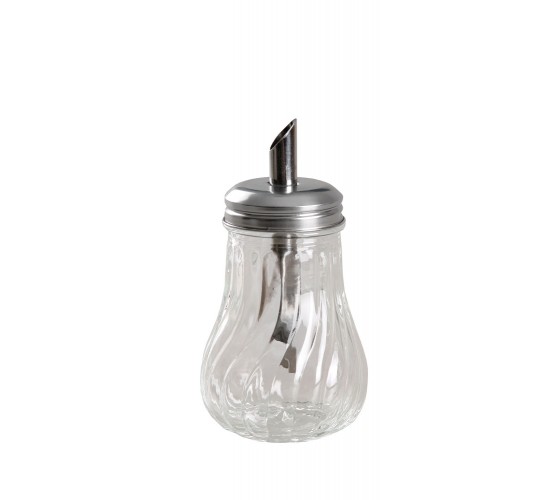 Αλατιέρα Με Δοσομετρητή Διάφανο Γυαλί 200ml