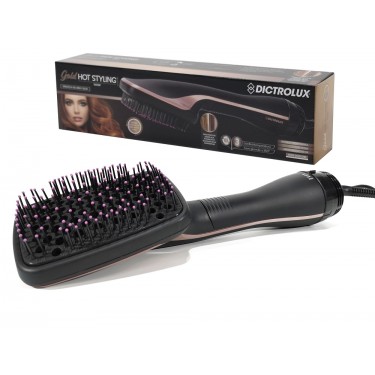 Βούρτσα Μαλλιών Με Αέρα Ηλεκτρική 3 Επίπεδα Θερμότητας Μαύρο 1000W