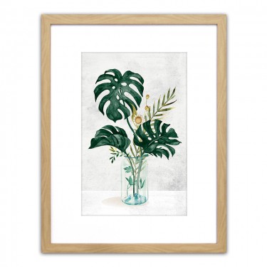 Πίνακας Σε Κορνίζα ArteLibre Πλαστικό -Λουλούδια Σε Βάζο ArteLibre- 35x45x1.8cm