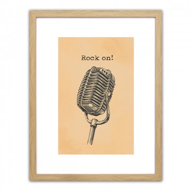 Πίνακας Σε Κορνίζα ArteLibre Πλαστικό -Rock On!- 35x45x1.8cm