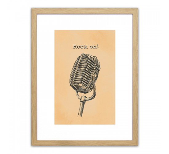 Πίνακας Σε Κορνίζα Πλαστικό -Rock On!- 35x45x1.8cm Πίνακας Σε Κορνίζα Πλαστικό -Rock On!- 35x45x1.8cm