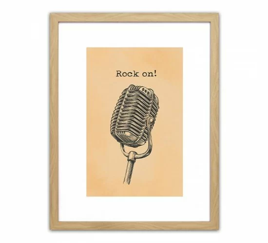 Πίνακας Σε Κορνίζα Πλαστικό -Rock On!- 35x45x1.8cm Πίνακας Σε Κορνίζα Πλαστικό -Rock On!- 35x45x1.8cm