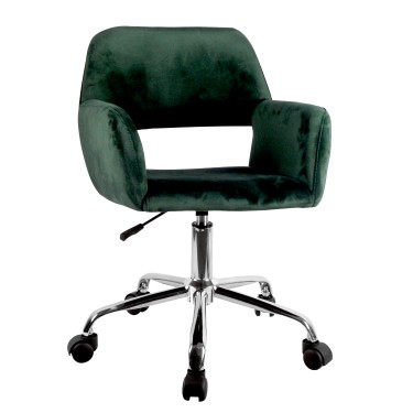 Καρέκλα Γραφείου ArteLibre KLOI Πράσινο Βελούδο 37x42x78-90cm