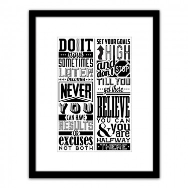 Πίνακας Σε Κορνίζα ArteLibre Πλαστικό -Quote- 35x45x1.8cm