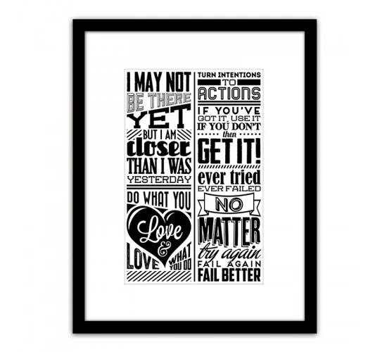 Πίνακας Σε Κορνίζα Πλαστικό -Quote- 35x45x1.8cm Πίνακας Σε Κορνίζα Πλαστικό -Quote- 35x45x1.8cm