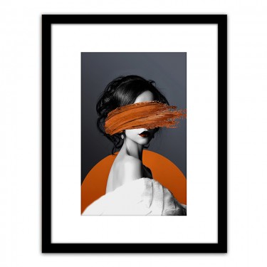 Πίνακας Σε Κορνίζα ArteLibre Πλαστικό -Γυναικεία Φιγούρα- 35x45x1.8cm