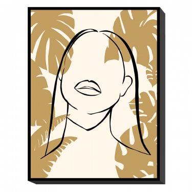 Πίνακας Σε Κορνίζα ArteLibre -Γυναικεία Φιγούρα- Καμβάς 60x80x3.5cm