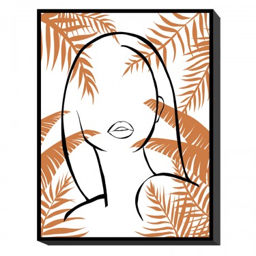 Πίνακας Σε Κορνίζα ArteLibre -Γυναικεία Φιγούρα- Καμβάς 60x80x3.5cm