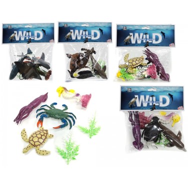 Φιγούρες O Κόσμος Της Θάλασσας Πλαστικό Σετ 6Τμχ Για 3  Ετών