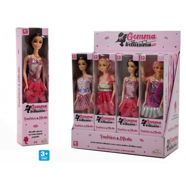 Κούκλα Gemma Bellissima Πλαστικό Σε 4 Διαφορετικές Εμφανίσεις Για 3  Ετών