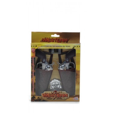 Παχνίδι Ιστορίες Της Δύσης-Ο Σερίφης 2 Πιστόλια Και Θήκες Πλαστικό Για 3  Ετών