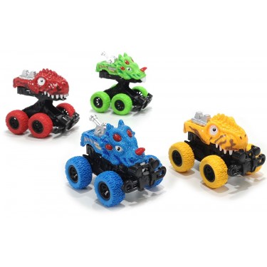 Αυτοκινητάκι Dino Cars Με Ανυψώμενο Σώμα Πλαστικό 14cm Σε 4 Σχέδια Για 3  Ετών