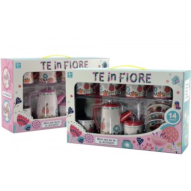 Παιδικό Σετ Τσαγιού Πλαστικό Σετ 14Τμχ Σε 2 Χρώματα Για 3  Ετών