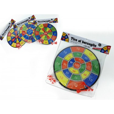 Παιδικός Στόχος Σκοποβολής Φ36cm Με 2 Βελάκια Και 2 Μπάλες Πλαστικό Σε Διάφορα Σχέδια Για 3  Ετών