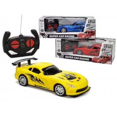 Τηλεκατευθυνόμενο Αυτοκίνητο Super Car Racing Πλαστικό 26cm Μπαταρίας Σε 3 Χρώματα Για 5  Ετών