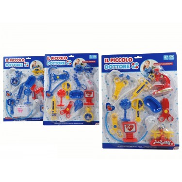 Παιχνίδι Σετ Εργαλεία Ο Μικρός Γιατρός Πολύχρωμο Πλαστικό Σε 3 Συνδυασμούς Για 3  Ετών