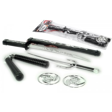 Παιχνίδι Σετ Νίντζα Με Σπαθί 44cm Πλαστικό 6Τμχ Για 4  Ετών