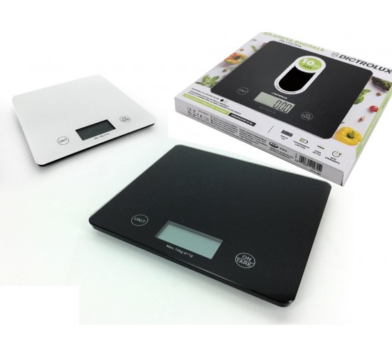Ζυγαριά Κουζίνας Ψηφιακή Μέγιστο Βάρος 10Kg Πλαστικό/Γυαλί Σε 2 Χρώματα