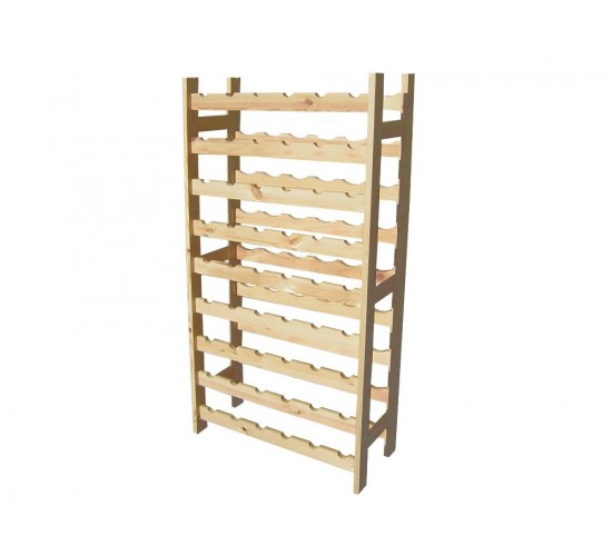 Μπουκαλοθήκη 54 Θέσεων Φυσικό Ξύλο 63x27x120cm Μπουκαλοθήκη 54 Θέσεων Φυσικό Ξύλο 63x27x120cm
