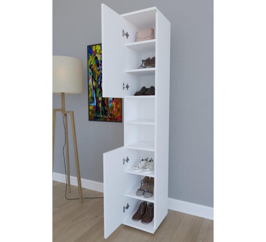 Έπιπλο Εισόδου ArteLibre ELNA Λευκό Μοριοσανίδα 30x35x177cm