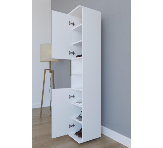 Έπιπλο Εισόδου ArteLibre ELNA Λευκό Μοριοσανίδα 30x35x177cm