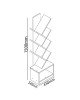 Βιβλιοθήκη BADRU Δρυς Μοριοσανίδα 40x19.5x150cm Βιβλιοθήκη BADRU Δρυς Μοριοσανίδα 40x19.5x150cm