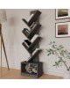 Βιβλιοθήκη BADRU Ανθρακί Μοριοσανίδα 40x19.5x150cm Βιβλιοθήκη BADRU Ανθρακί Μοριοσανίδα 40x19.5x150cm
