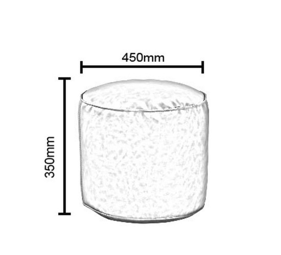 Πουφ ArteLibre HABIBAH Camel Δέρμα Φ45x35cm