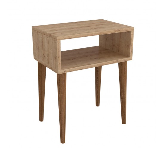 Κομοδίνο GANIRU Δρυς Μοριοσανίδα/Ξύλο 45x30x60cm