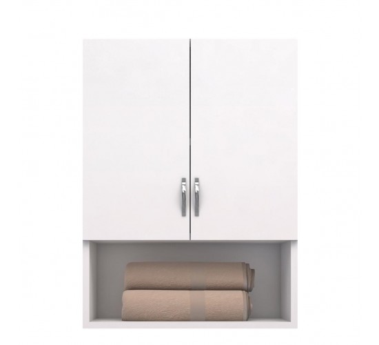 Ντουλάπι Μπάνιου ArteLibre SAMENTHA Λευκό Μοριοσανίδα 55x30x70cm Ντουλάπι Μπάνιου ArteLibre SAMENTHA Λευκό Μοριοσανίδα 55x30x70cm