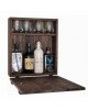 Mini Bar JESSICA Καρυδί Ξύλο 42x15x46cm