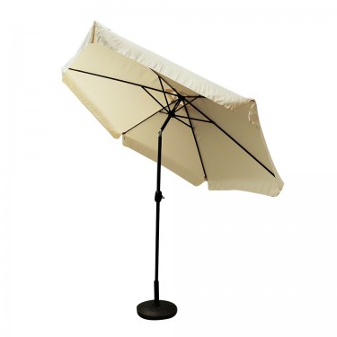 Ομπρέλα Κήπου ArteLibre ANAMI Μπεζ/Μαύρο Αλουμίνιο/Ύφασμα Φ3x2.45m