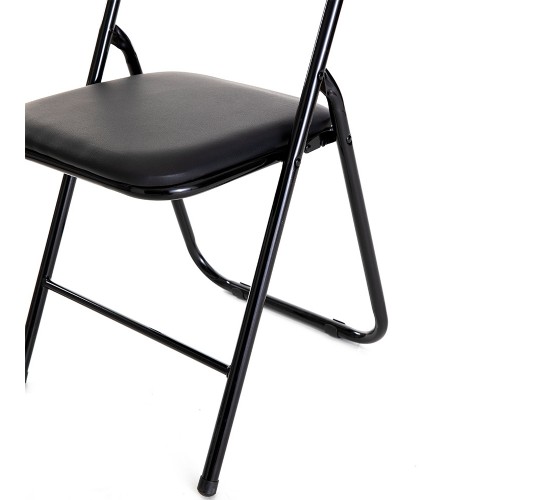 Καρέκλα Πτυσσόμενη ArteLibre PRASLIN Μαύρο Μέταλλο/PVC 41x44x79cm Καρέκλα Πτυσσόμενη ArteLibre PRASLIN Μαύρο Μέταλλο/PVC 41x44x79cm