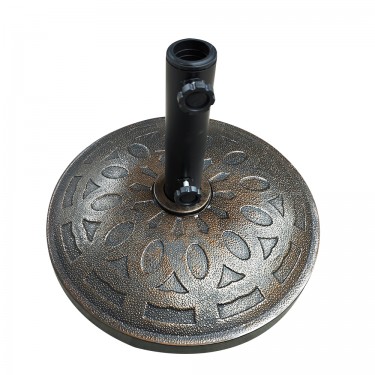 Βάση Ομπρέλας ArteLibre SOCOTRA 15kg Μαύρο Τσιμέντο/Πλαστικό 48x8cm