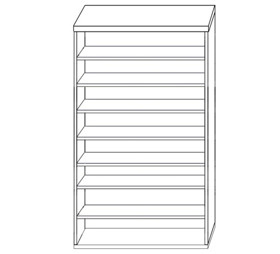 Παπουτσοθήκη ArteLibre OLIVIA Φυσικό Μοριοσανίδα/Μελαμίνη 60x32x180cm