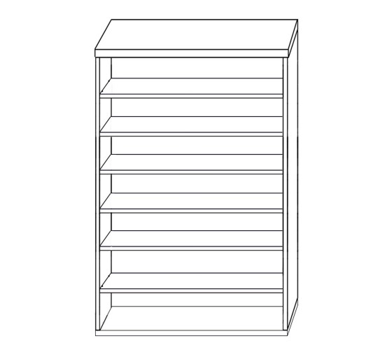 Παπουτσοθήκη ArteLibre SARA Λευκό Μοριοσανίδα/Μελαμίνη 80x40x180cm