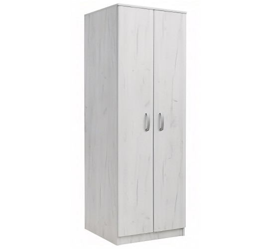 Ντουλάπα Δίφυλλη ArteLibre REIDUN Λευκό Μοριοσανίδα 60x50x195cm Ντουλάπα Δίφυλλη ArteLibre REIDUN Λευκό Μοριοσανίδα 60x50x195cm