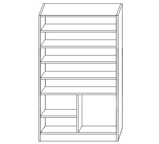 Παπουτσοθήκη ArteLibre BENTHE Φυσικό Μοριοσανίδα/Μελαμίνη 60x40x180cm