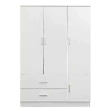 Ντουλάπα ArteLibre TUBEROSA Λευκό Μοριοσανίδα 120x50x180cm