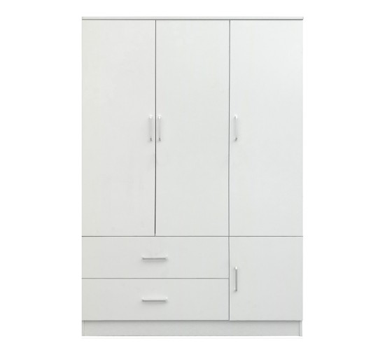 Ντουλάπα ArteLibre TUBEROSA Λευκό Μοριοσανίδα 120x50x180cm Ντουλάπα ArteLibre TUBEROSA Λευκό Μοριοσανίδα 120x50x180cm
