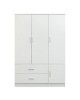 Ντουλάπα ArteLibre TUBEROSA Λευκό Μοριοσανίδα 120x50x180cm Ντουλάπα ArteLibre TUBEROSA Λευκό Μοριοσανίδα 120x50x180cm
