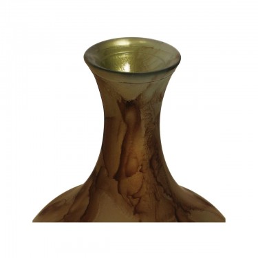 Βάζο ArteLibre Καφέ Ανακυκλωμένο Γυαλί 40x40x65cm