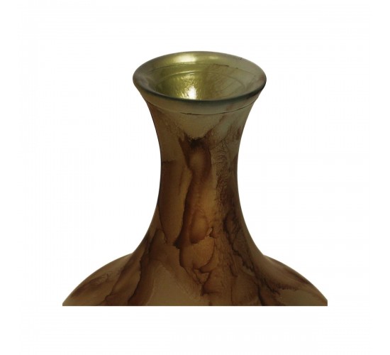 Βάζο ArteLibre Καφέ Ανακυκλωμένο Γυαλί 40x40x65cm